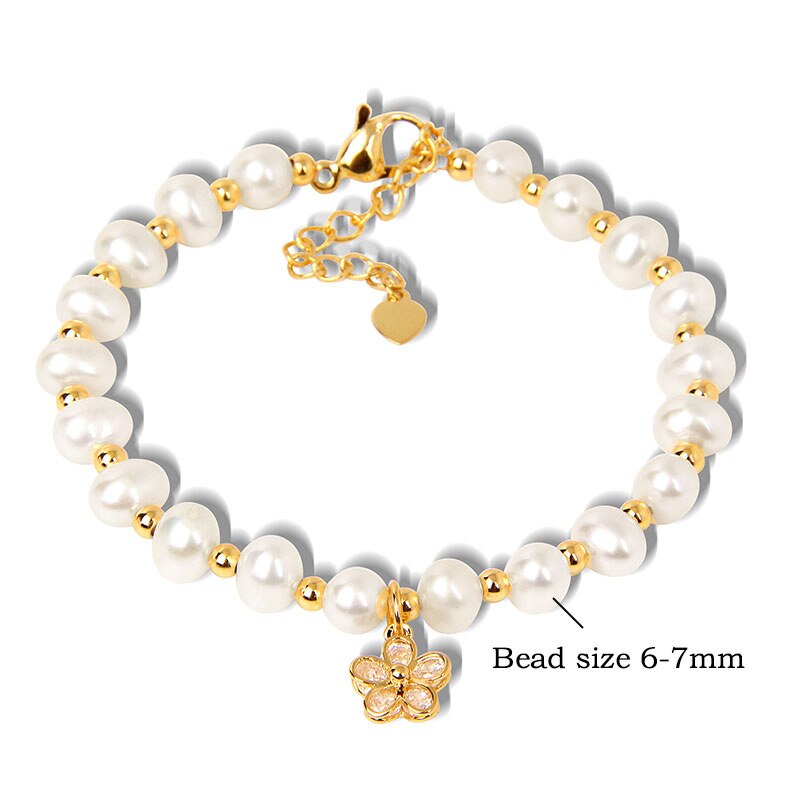 Natural Stone Amazonite Freshwater Pearl Bracelet