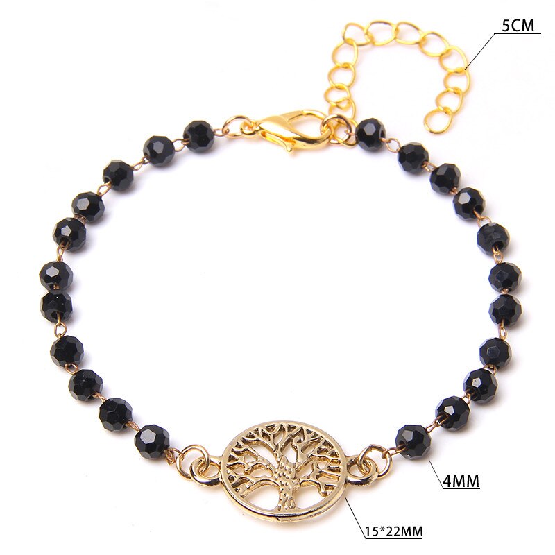 Tree Charm Bangles Adjustable Baroque Pearl Bracelet