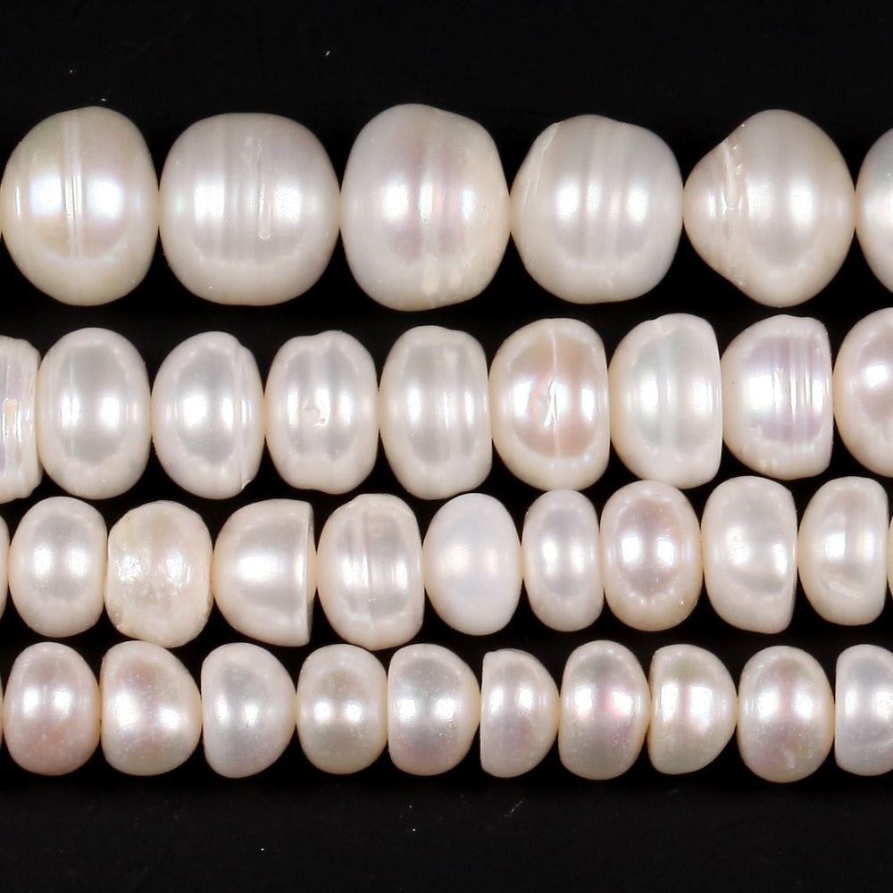 Natural Flat Shape Pearl Beads