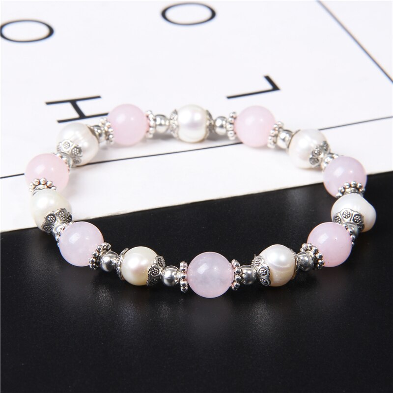 Quartzs Natural Pearls Bracelet