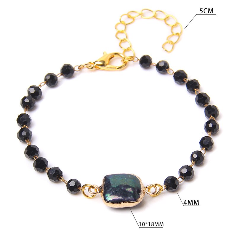 Tree Charm Bangles Adjustable Baroque Pearl Bracelet