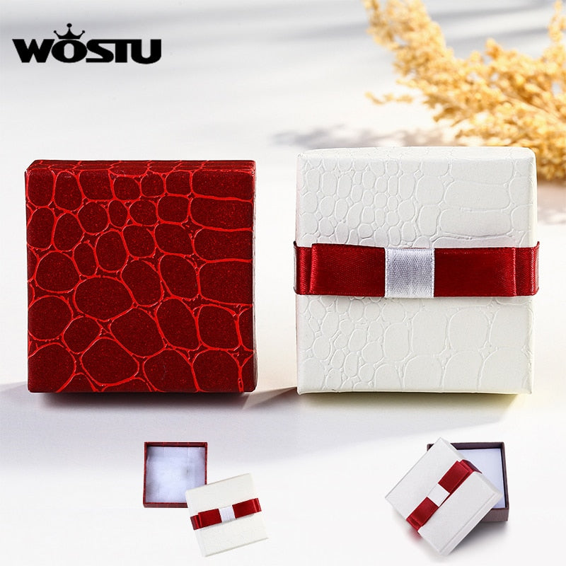 WOSTU 925 Sterling Silver Shiny CZ Stud Earrings Elegant Pearl Earrings For Women Fashion Silver Jewelry CTE498