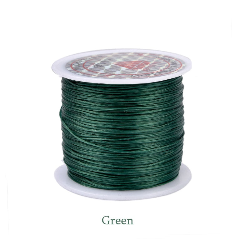 60M/Roll Strong Elastic Crystal Beading Cord 0.6mm Stretch Thread String Bracelet Wires For  Jewelry Making Cords Line