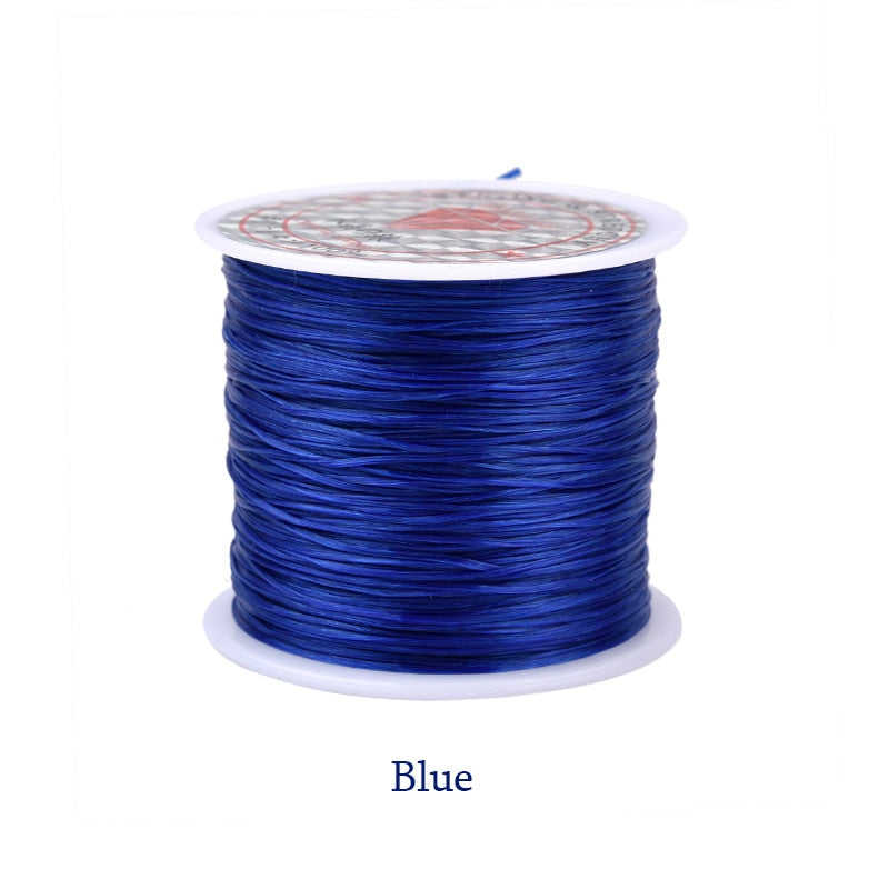 60M/Roll Strong Elastic Crystal Beading Cord 0.6mm Stretch Thread String Bracelet Wires For  Jewelry Making Cords Line