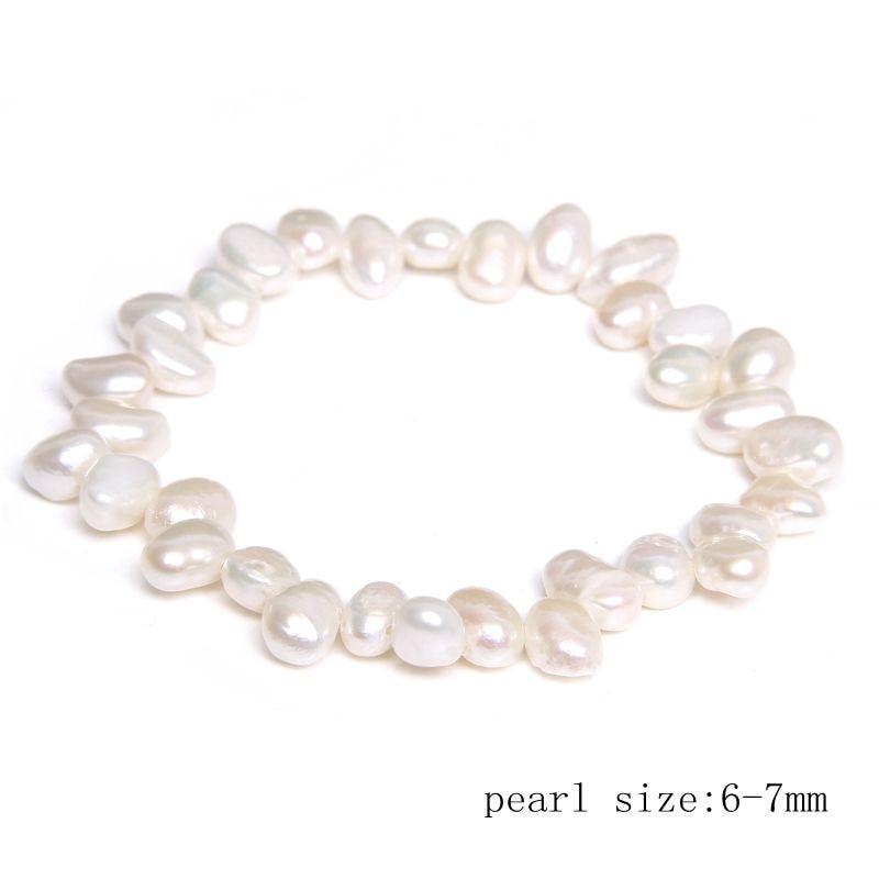 Natural Freshwater Pearl Bracelets Elegant Baroque Pearl