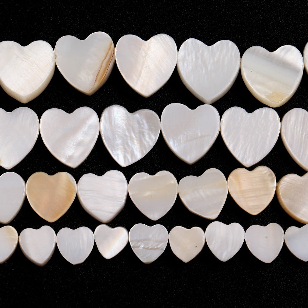 Natural Love Heart/Star Shell Mother Of Pearl