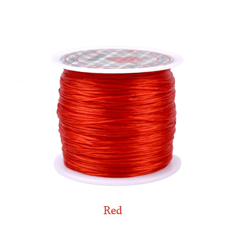 60M/Roll Strong Elastic Crystal Beading Cord 0.6mm Stretch Thread String Bracelet Wires For  Jewelry Making Cords Line