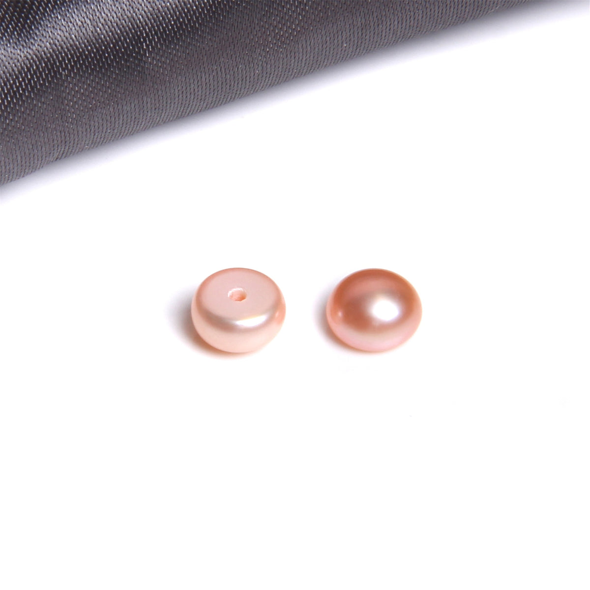 Half Drilled Semi Round Pearl Beads (AAA)