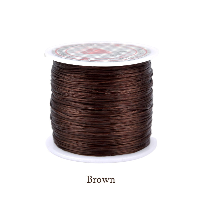 60M/Roll Strong Elastic Crystal Beading Cord 0.6mm Stretch Thread String Bracelet Wires For  Jewelry Making Cords Line