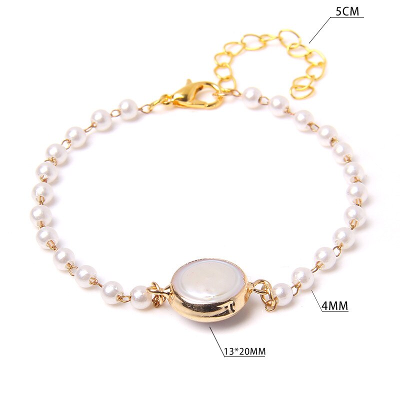 Tree Charm Bangles Adjustable Baroque Pearl Bracelet