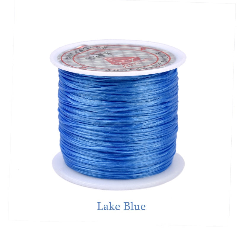 60M/Roll Strong Elastic Crystal Beading Cord 0.6mm Stretch Thread String Bracelet Wires For  Jewelry Making Cords Line