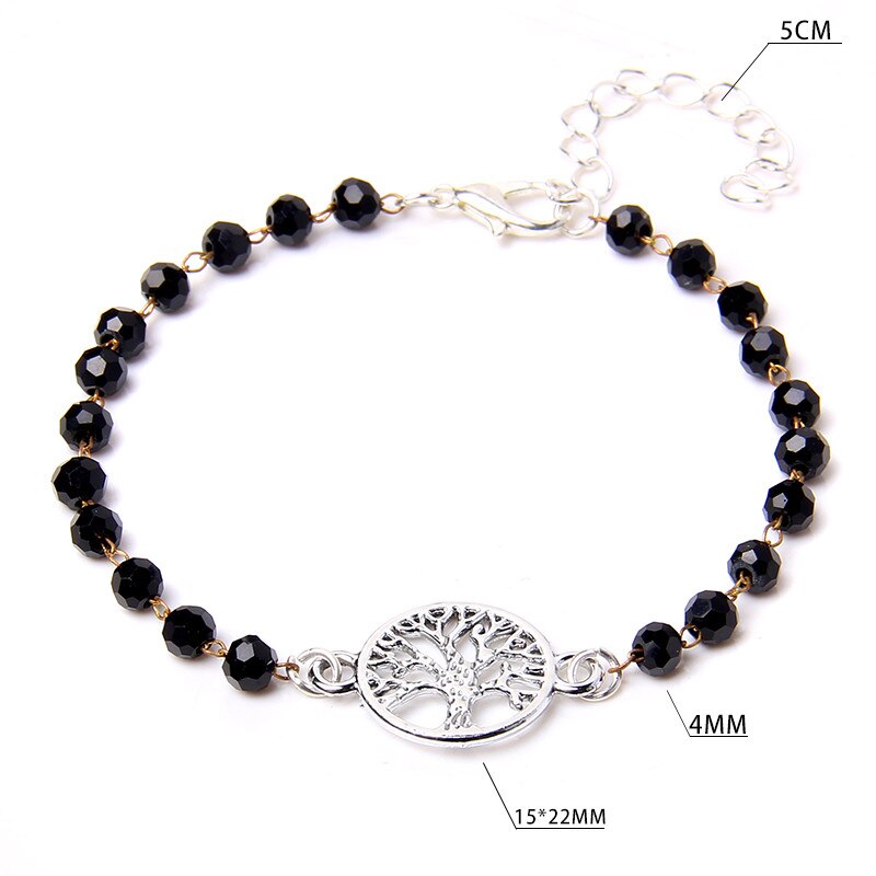 Tree Charm Bangles Adjustable Baroque Pearl Bracelet