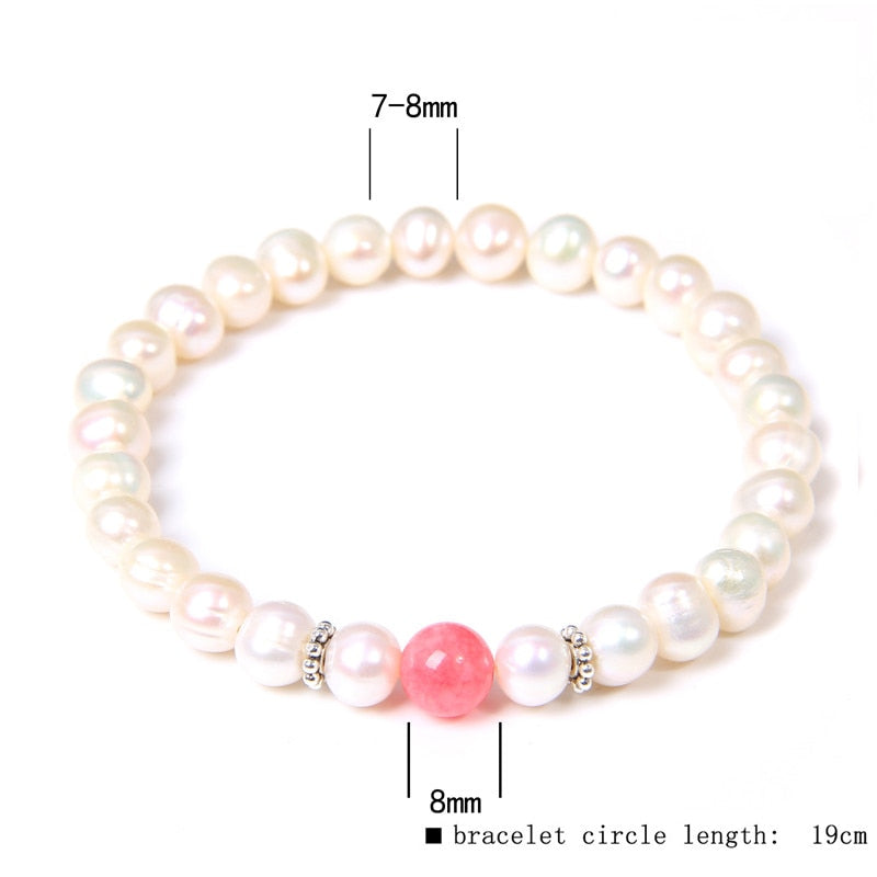 Natural Freshwater Pearl Bracelets Elegant Baroque Pearl