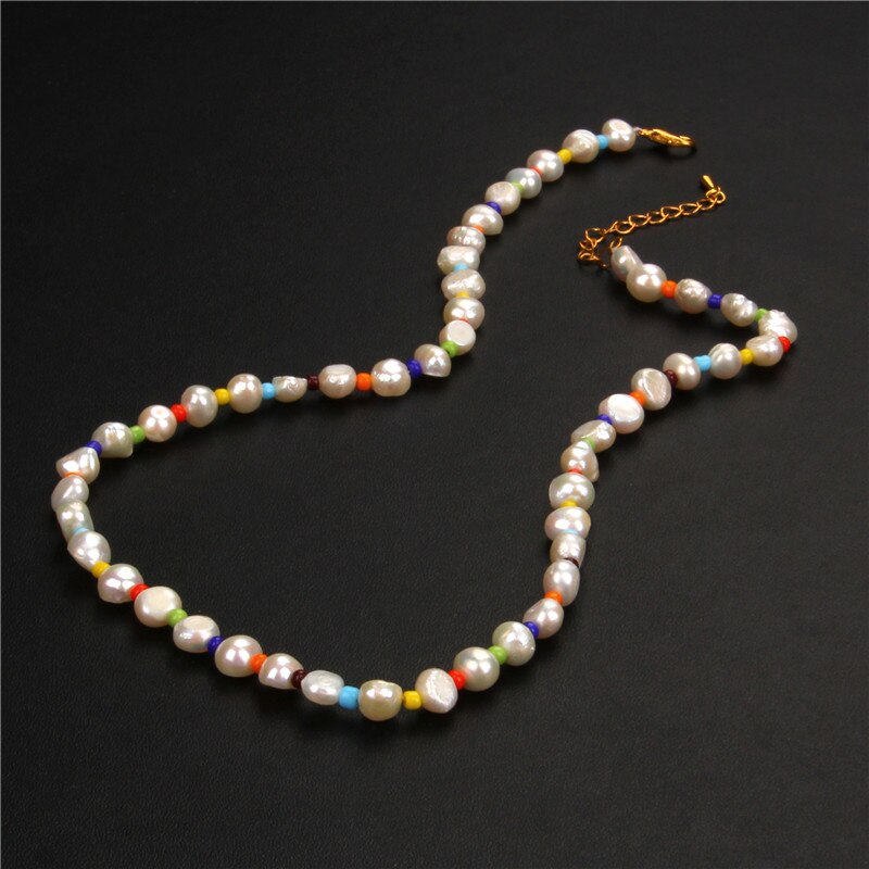 Colour Boho Fashion Natural Pearl Necklace