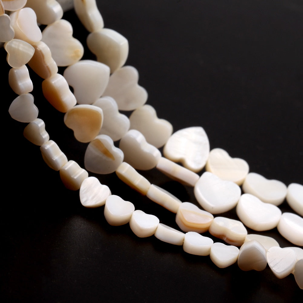 Natural Love Heart/Star Shell Mother Of Pearl