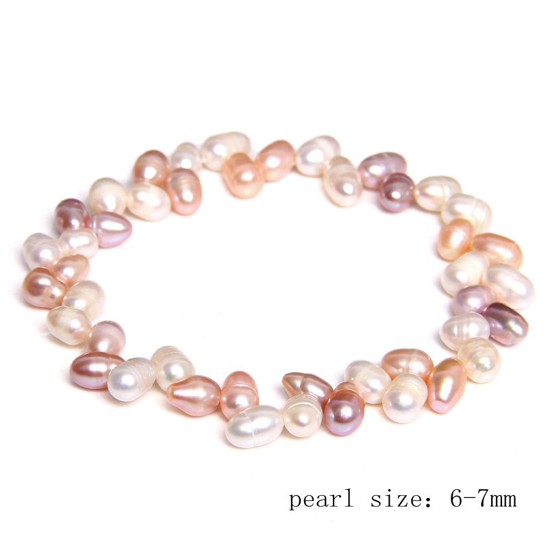 Natural Freshwater Pearl Bracelets Elegant Baroque Pearl