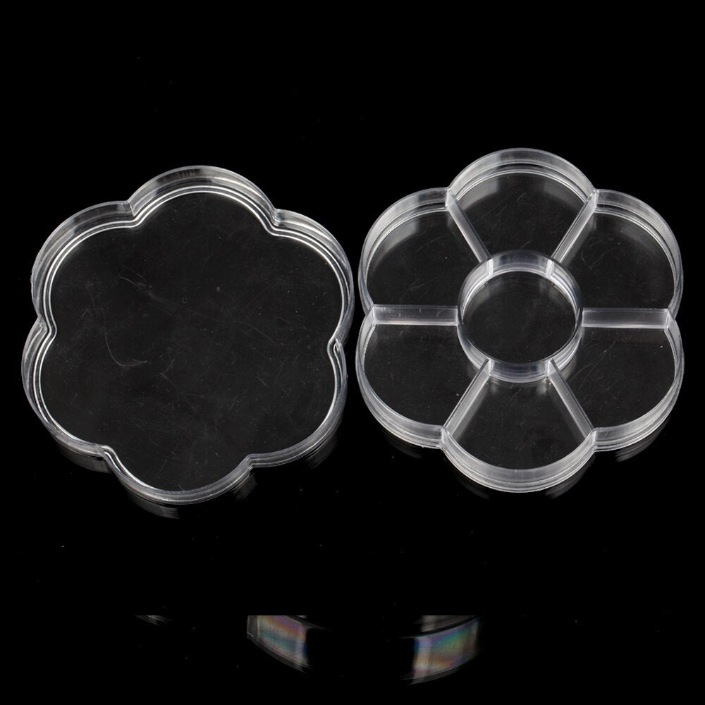 Transparent Plastic Storage Jewelry Box Compartment Adjustable Container For Beads Earring Jewelry Rectangle Case