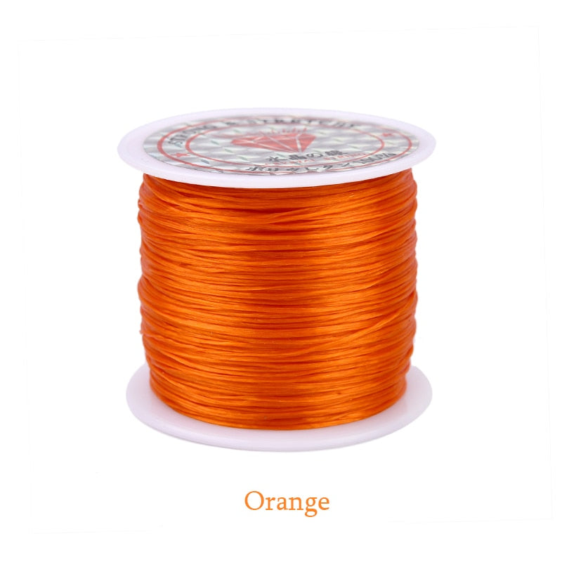 60M/Roll Strong Elastic Crystal Beading Cord 0.6mm Stretch Thread String Bracelet Wires For  Jewelry Making Cords Line