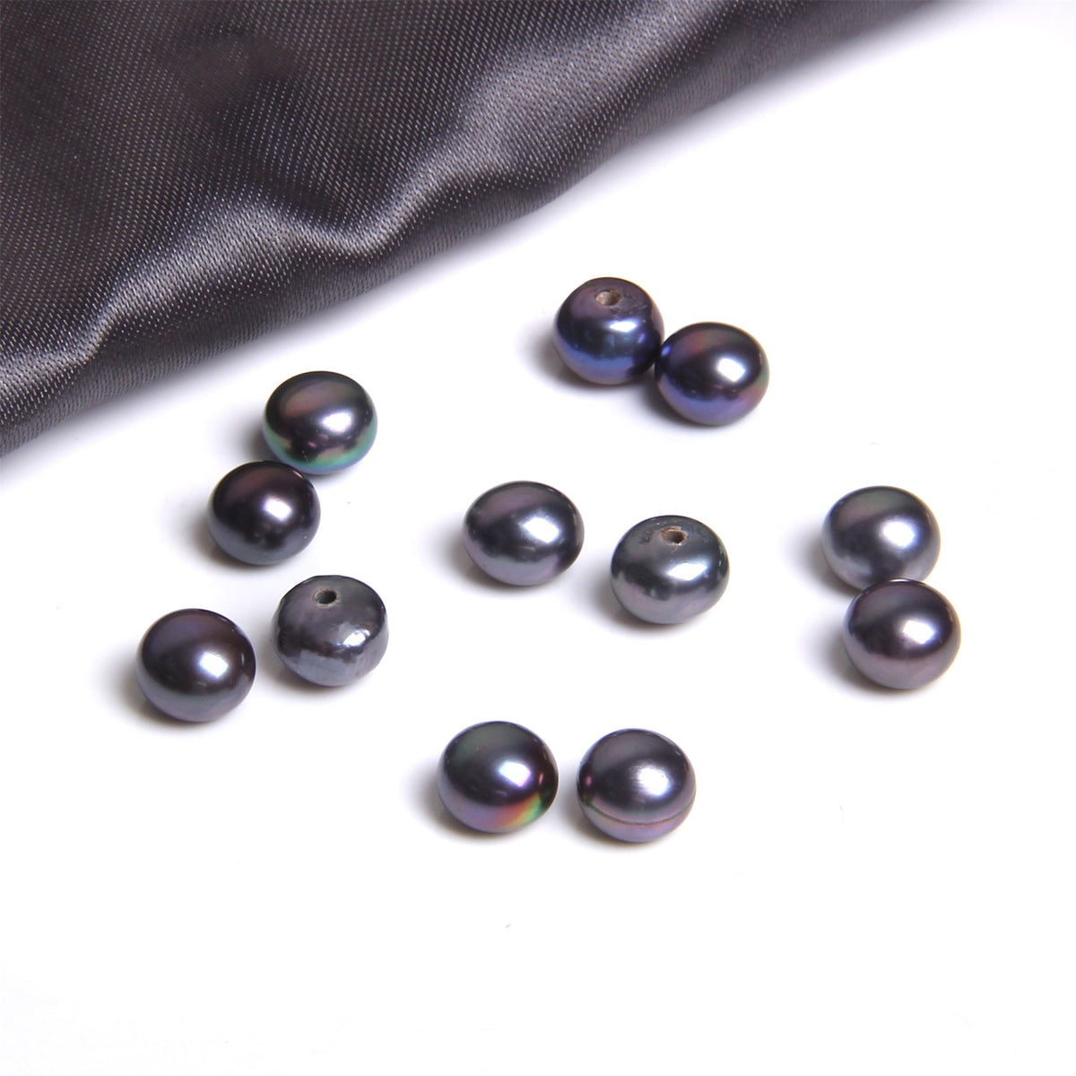 Half Drilled Semi Round Pearl Beads (AAA)