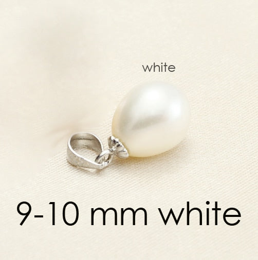 Freshwater Pearl Pendant 925 silver,9-10mm real natural pearl jewelry wholesale