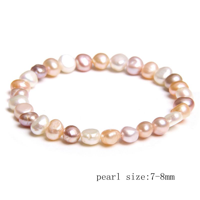 Natural Freshwater Pearl Bracelets Elegant Baroque Pearl