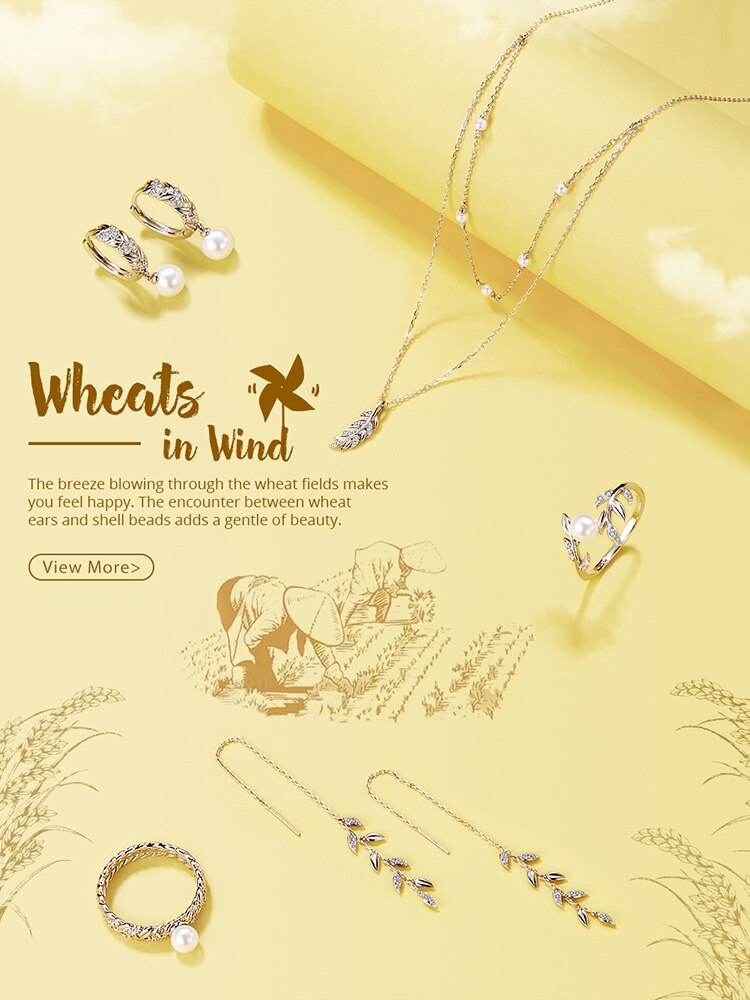 WOSTU Real 925 Sterling Silver Earrings Shining CZ Wheat Pearl Hoop Earrings Earrings For Women Friendship Jewelry CTE446