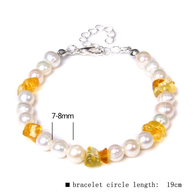 Natural Stone Amazonite Freshwater Pearl Bracelet