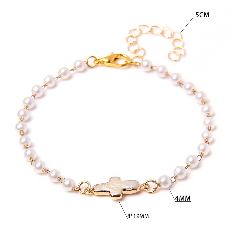 Tree Charm Bangles Adjustable Baroque Pearl Bracelet