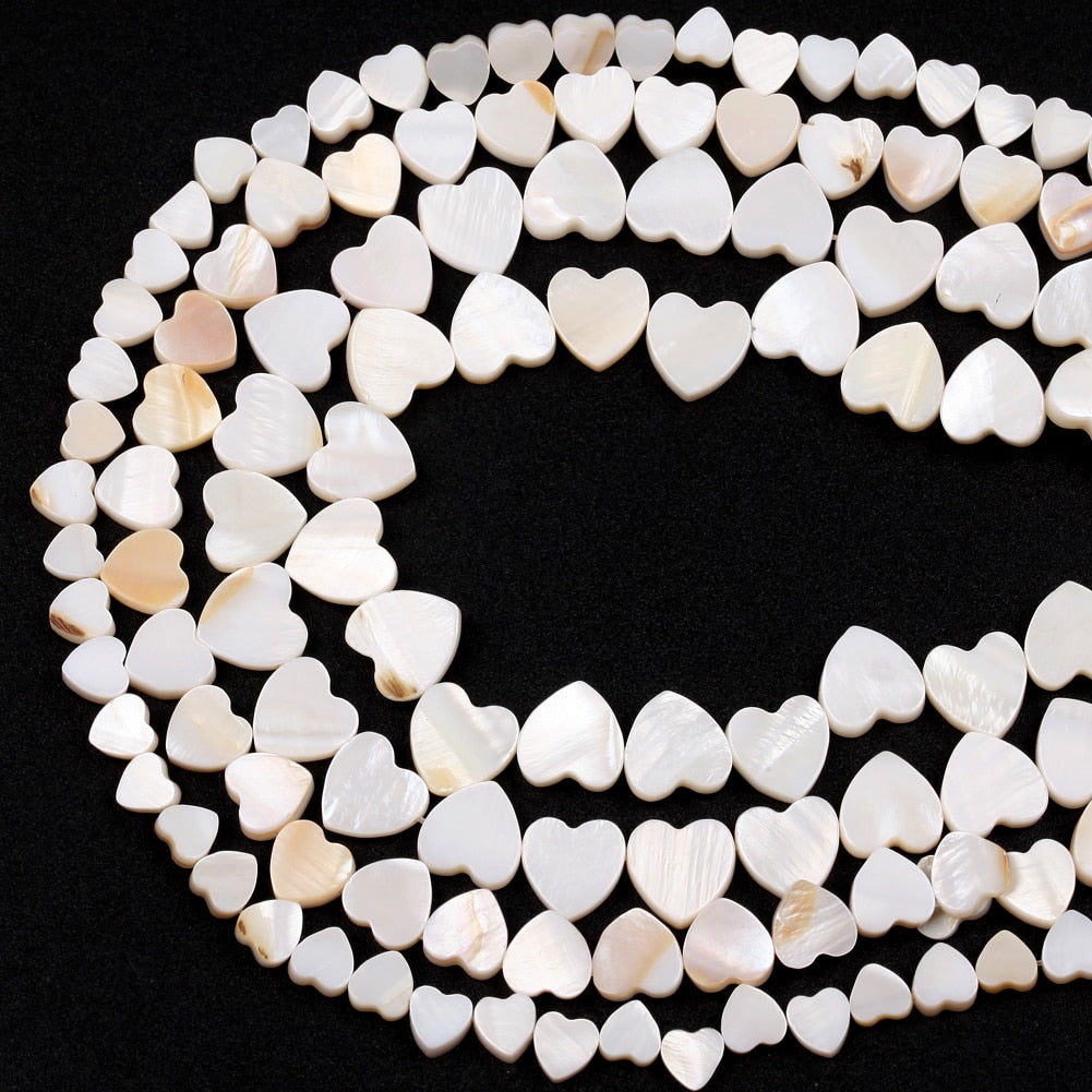 Natural Love Heart/Star Shell Mother Of Pearl