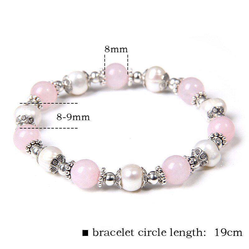 Quartzs Natural Pearls Bracelet