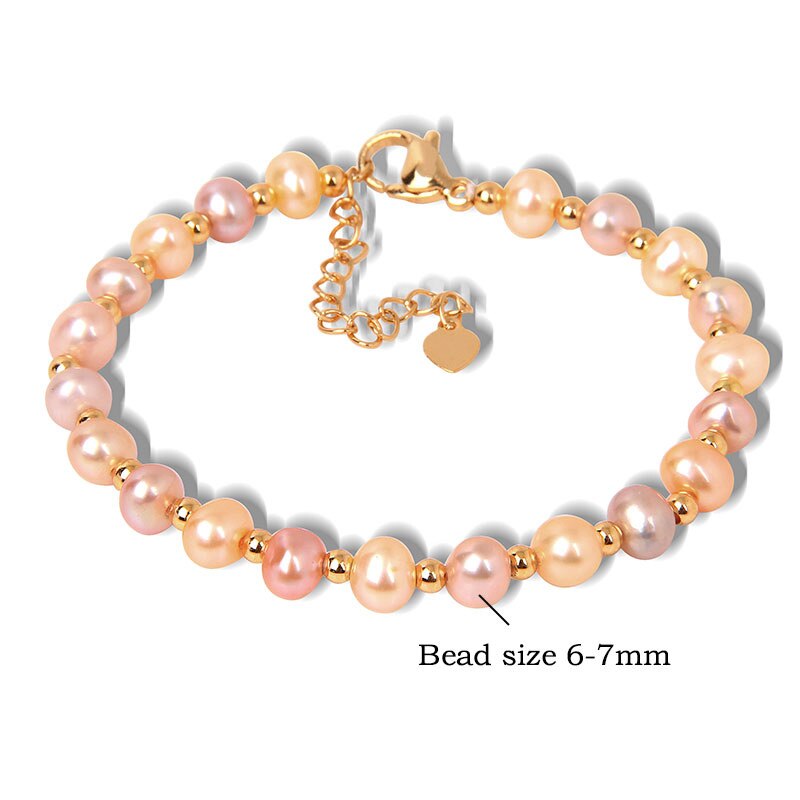 Natural Stone Amazonite Freshwater Pearl Bracelet
