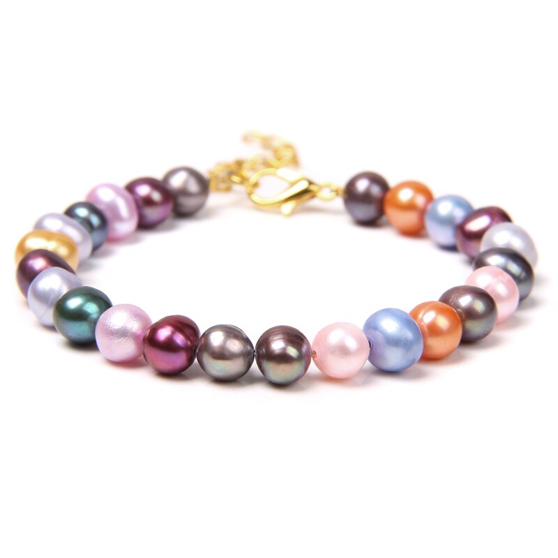 Natural Stone Amazonite Freshwater Pearl Bracelet