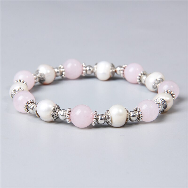 Quartzs Natural Pearls Bracelet