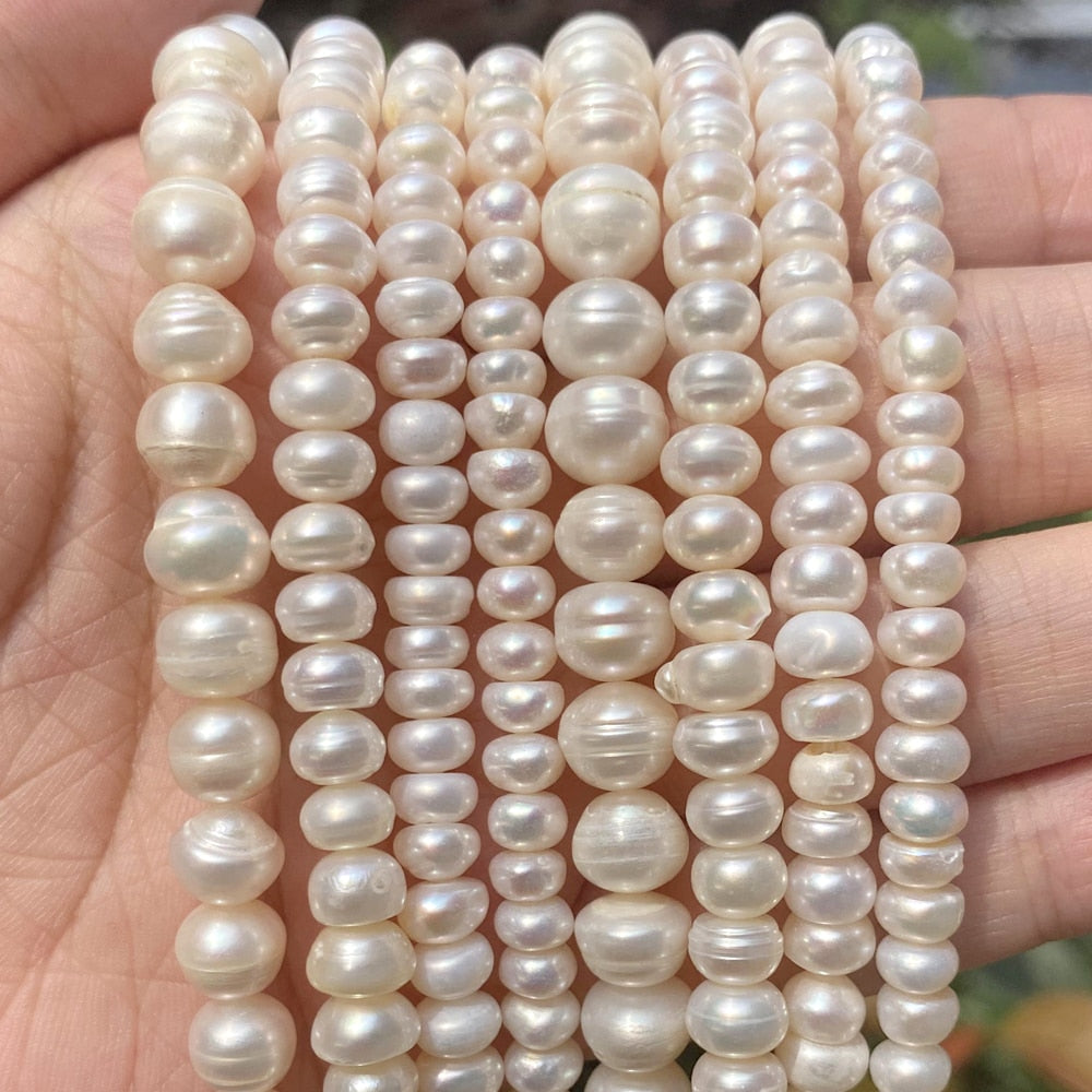 Natural Flat Shape Pearl Beads
