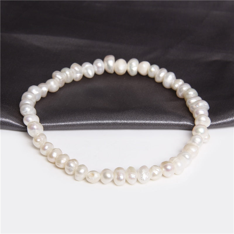 Natural Freshwater Pearl Bracelets Elegant Baroque Pearl