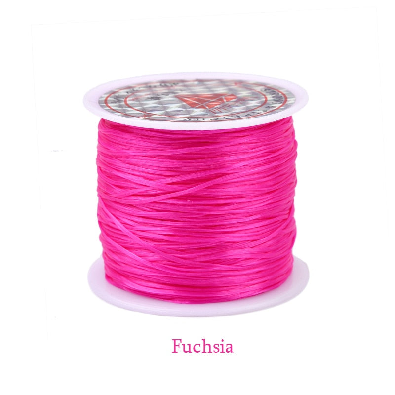 60M/Roll Strong Elastic Crystal Beading Cord 0.6mm Stretch Thread String Bracelet Wires For  Jewelry Making Cords Line