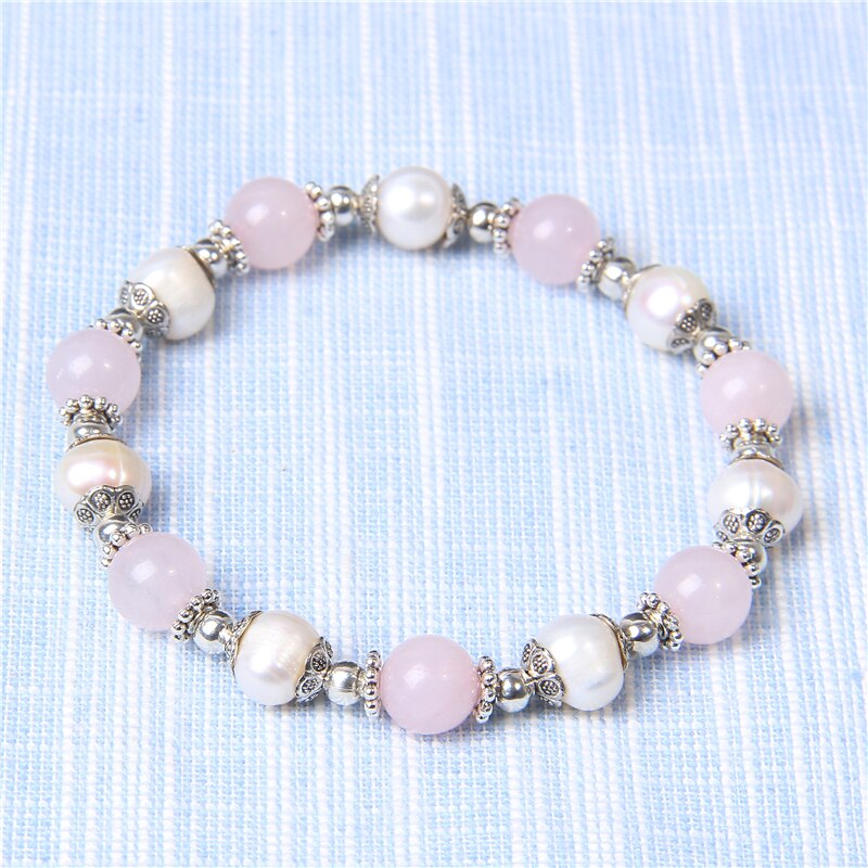 Quartzs Natural Pearls Bracelet