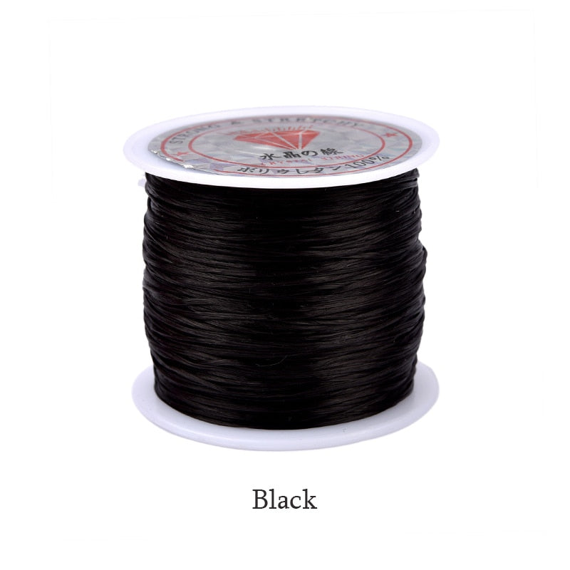 60M/Roll Strong Elastic Crystal Beading Cord 0.6mm Stretch Thread String Bracelet Wires For  Jewelry Making Cords Line
