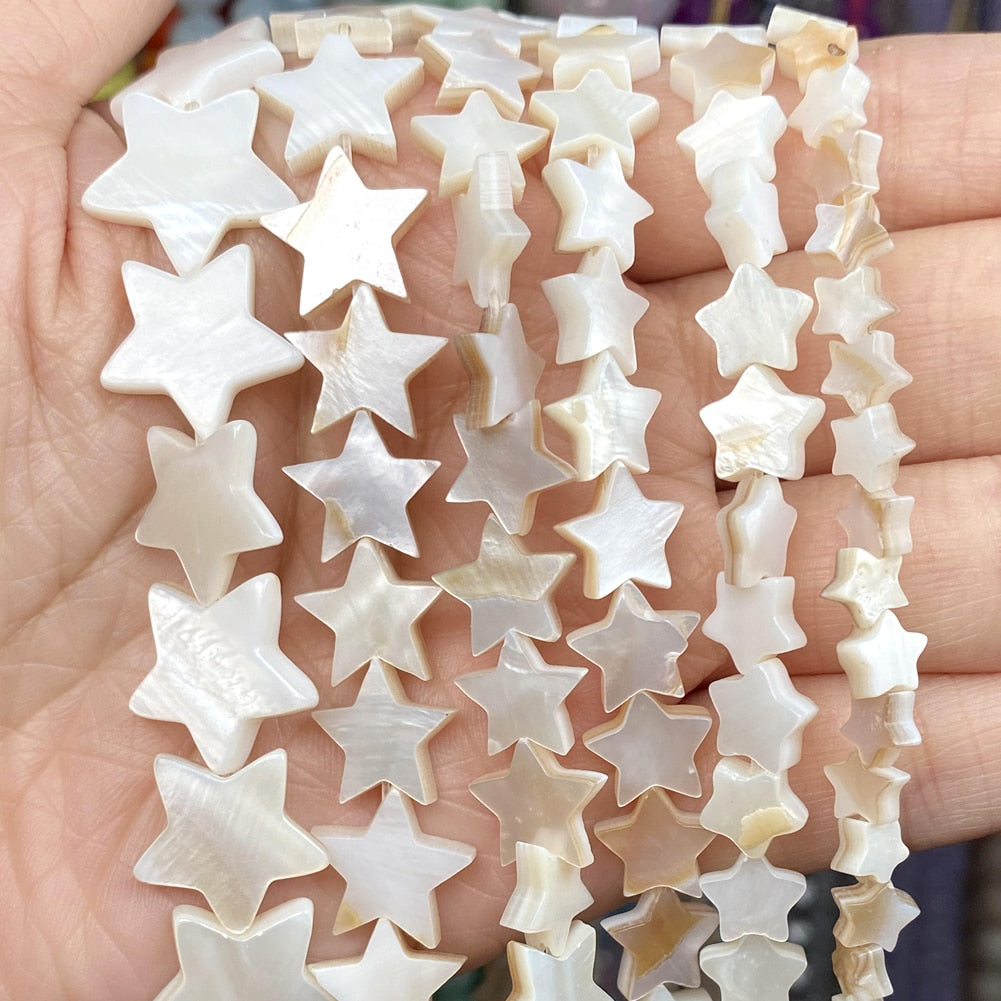 Natural Love Heart/Star Shell Mother Of Pearl