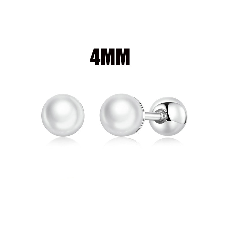 Screw Tiny Earrings (3MM&amp;4MM)