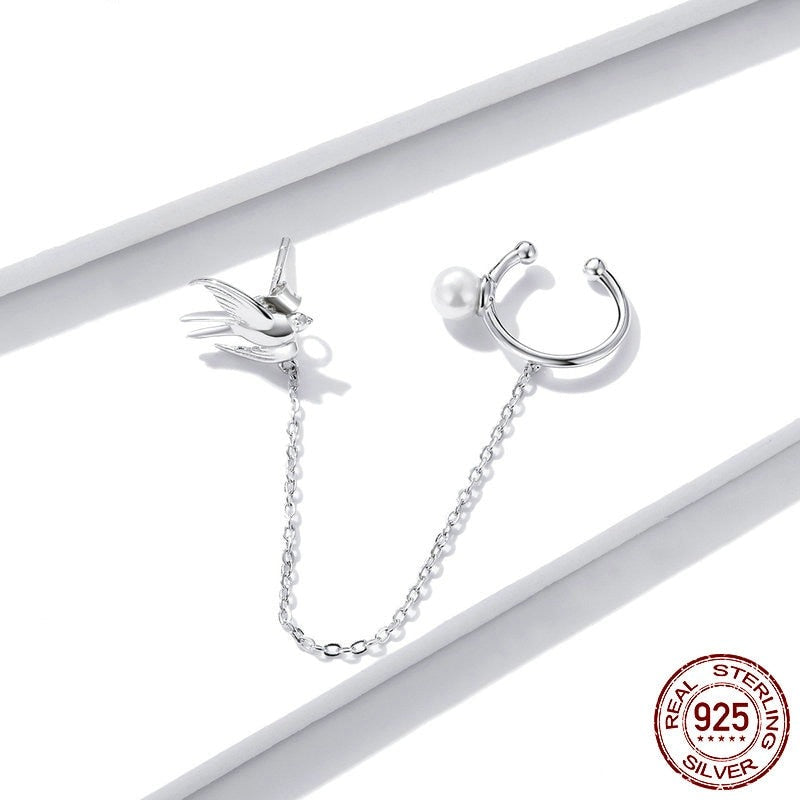 Swallow Shape Drop Earrings (1pcs)