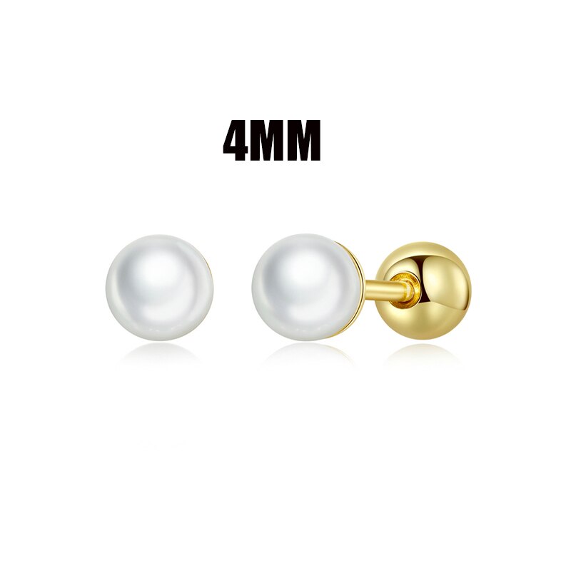 Screw Tiny Earrings (3MM&amp;4MM)